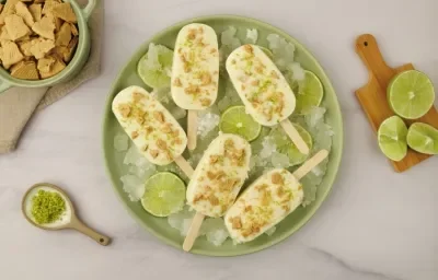 Paletas Heladas de Yogurt Pay de Limón Paletas Heladas de Yogurt Pay de Limón