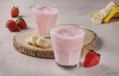 Agua de Fresa y Plátano Agua de Fresa y Plátano