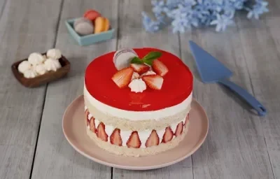 Pastel explosión de fresas Pastel explosión de fresas