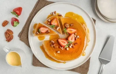 Flan de Rompope con Nuez Flan de Rompope con Nuez