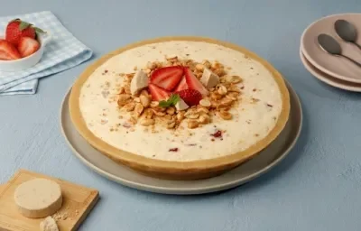 Pay de Mazapán con Fresas Pay de Mazapán con Fresas