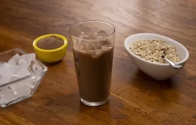 Agua de avena con chocolate Agua de avena con chocolate