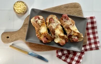 Cheesy Hot Dogs Cheesy Hot Dogs