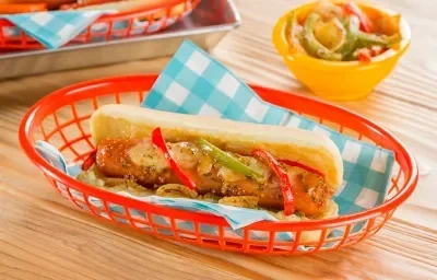 hot-dog a la leña hot-dog a la leña