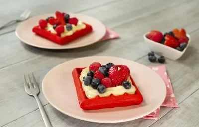 Waffle Red velvet Waffle Red velvet