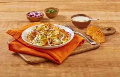 Chilaquiles con salsa de ajo Chilaquiles con salsa de ajo