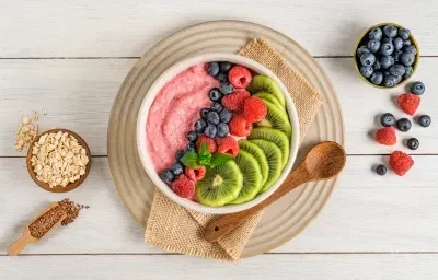Smoothie Bowl de Frambuesas Smoothie Bowl de Frambuesas