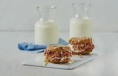 Sándwich de galleta y helado Sándwich de galleta y helado