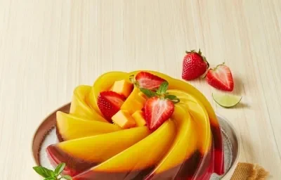 Gelatina chamoyada fresa con mango Gelatina chamoyada fresa con mango