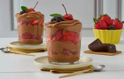 Fresas con Crema de Chocolate Abuelita