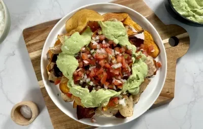 Nachos con Pico de Gallo