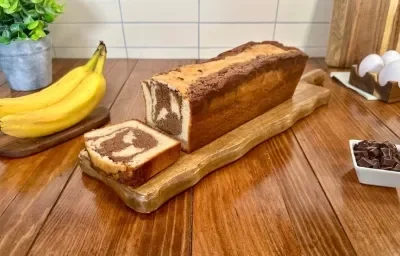 Panqué Brownie de Plátano