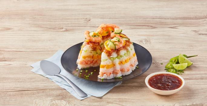 Rosca de sushi con salsa de piña con limón | Recetas Nestlé