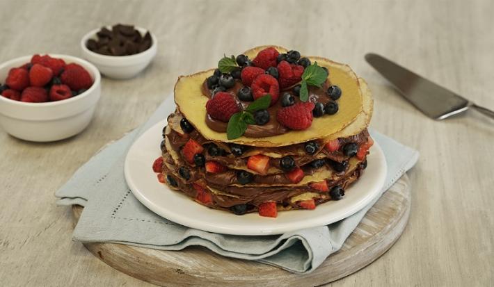 CREPA CACKE DE CHOCOLATE Y FRUTOS ROJOS