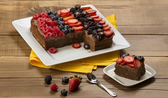 Brownie de chocolate con nueces