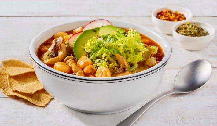 Pozole de setas y champiñones