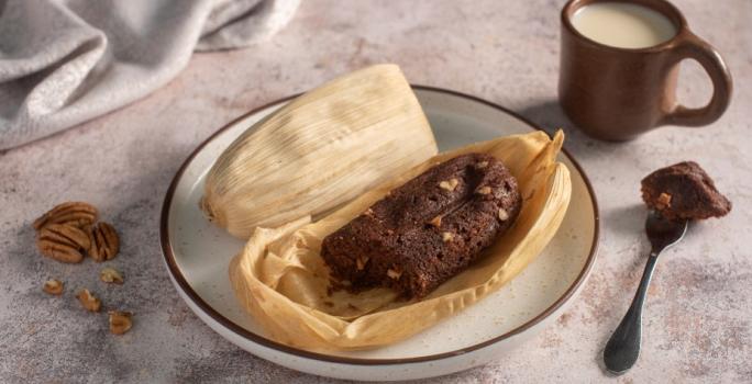 Tamales de Nuez con Chocolate