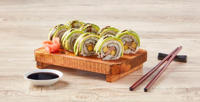 Sushi con carne