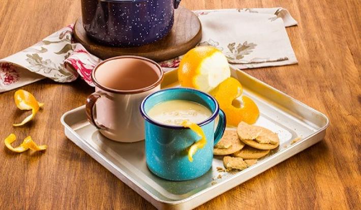 atole de galletas de naranja