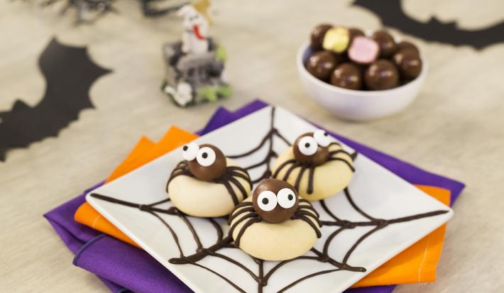 Galletas de araña halloween