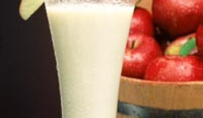 Licuado de manzana y plátano