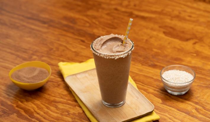 Malteada de chocolate con amaranto