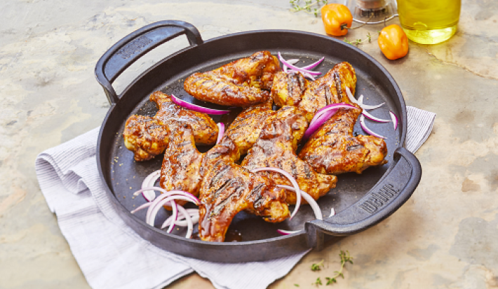 Alitas con salsa de mango habanero al asador | Recetas Nestlé