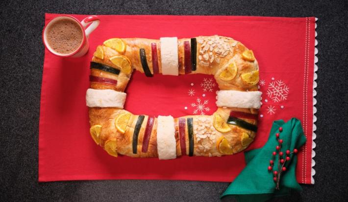 Rosca de reyes cítrica