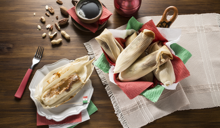 Tamales de dulce de leche