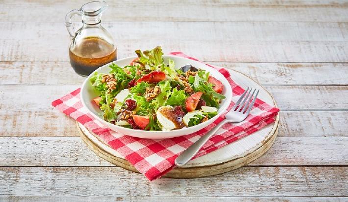 Ensalada con vinagreta de mango