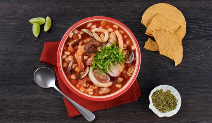 Pozole de mariscos