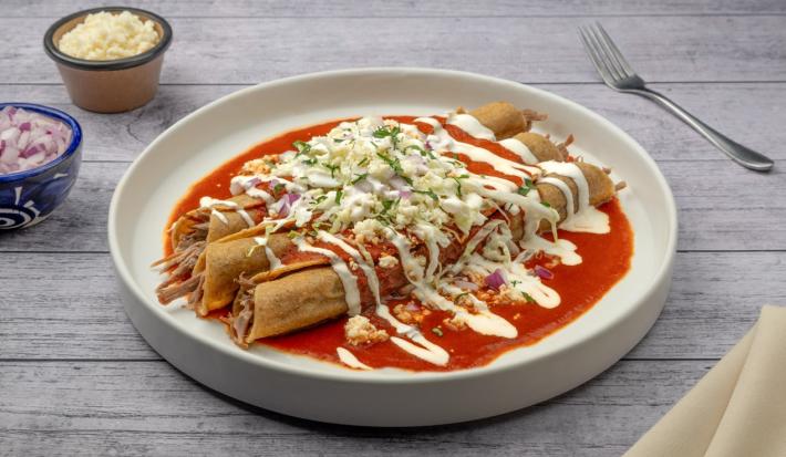 Flautas Ahogadas de Res