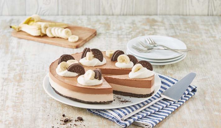 Cheesecake de plátano sin horno