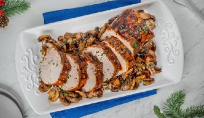 Lomo de Cerdo con Champiñones
