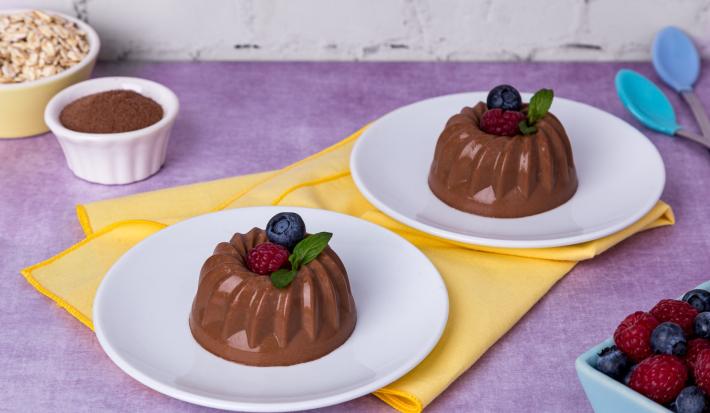 Mini Gelatinas de Chocolate y Avena
