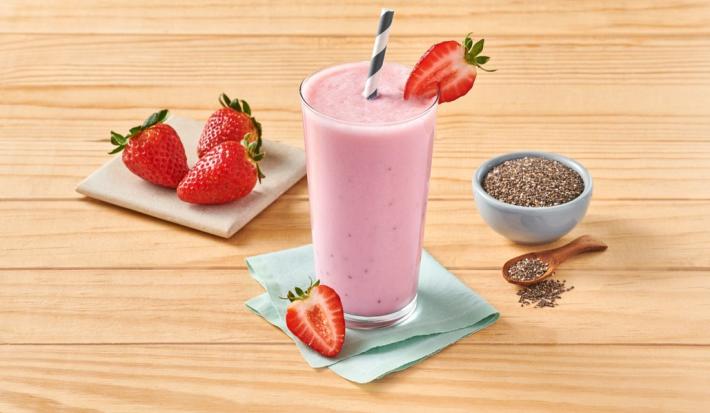 Batido de Fresa con Chía Batido de Fresa con Chía