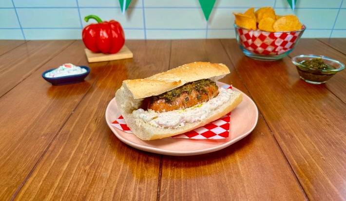 Choripan con Aderezo Cremoso