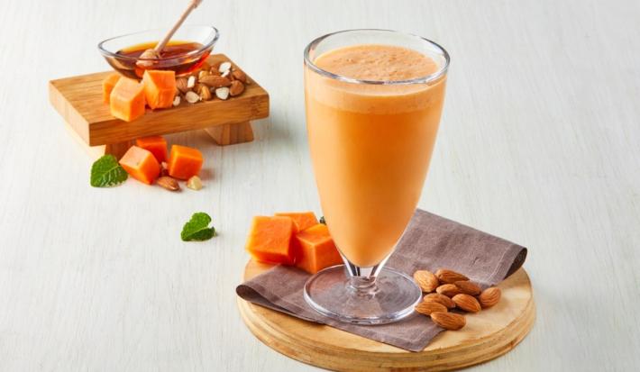 Agua de papaya con naranja Agua de papaya con naranja