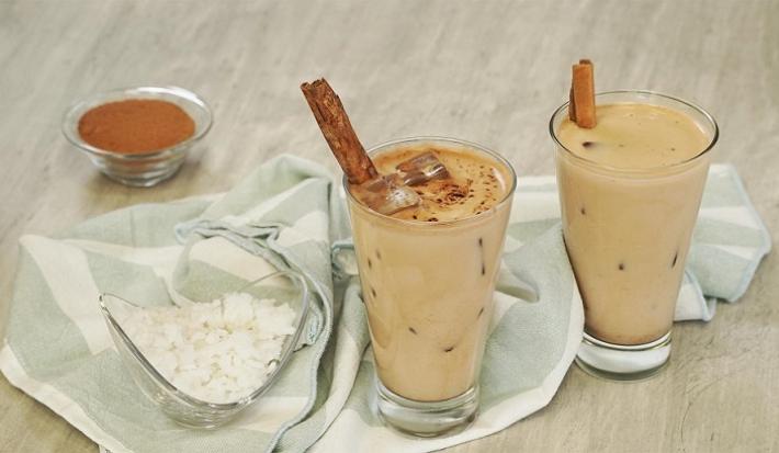 Agua de horchata con chocolate Agua de horchata con chocolate