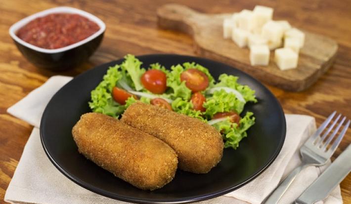 Croquetas de papa con pollo