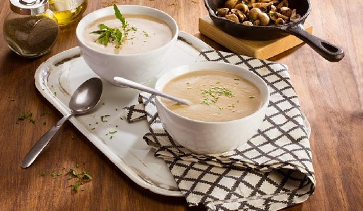 Crema de champiñones