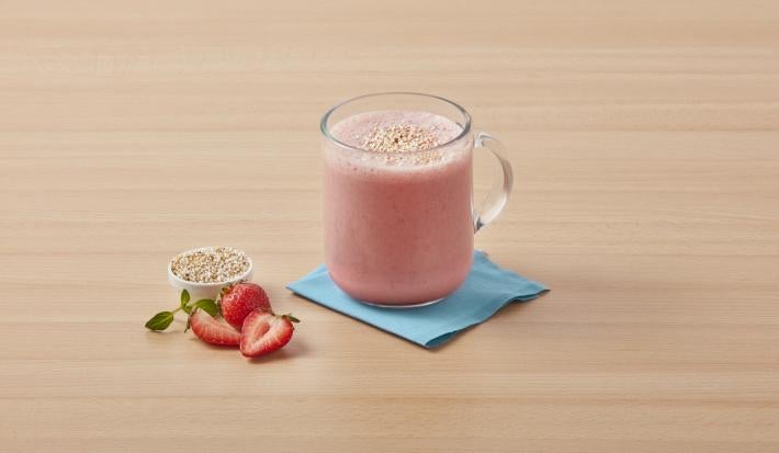 Atole de fresa y amaranto