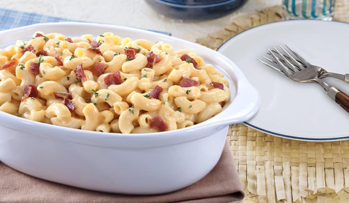 Plato principal de macarrones con queso