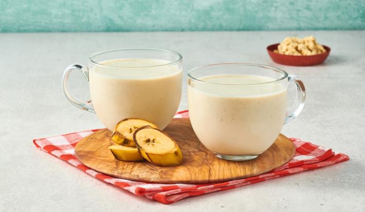 Atole de plátano con masa Atole de plátano con masa