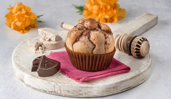 Cupcakes de pan de muerto con choco mazapán
