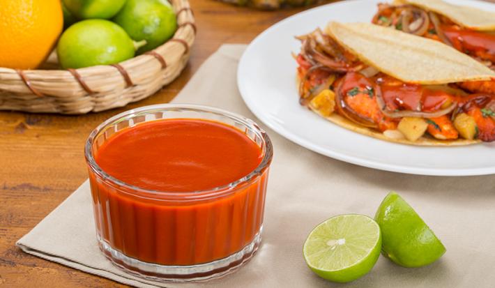 Salsa cítrica para tacos de pescado