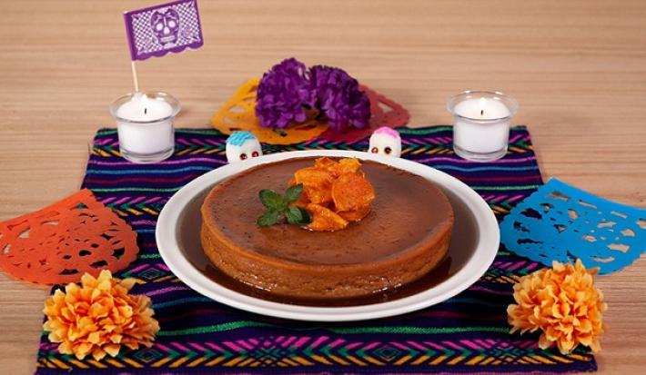 Flan de camote