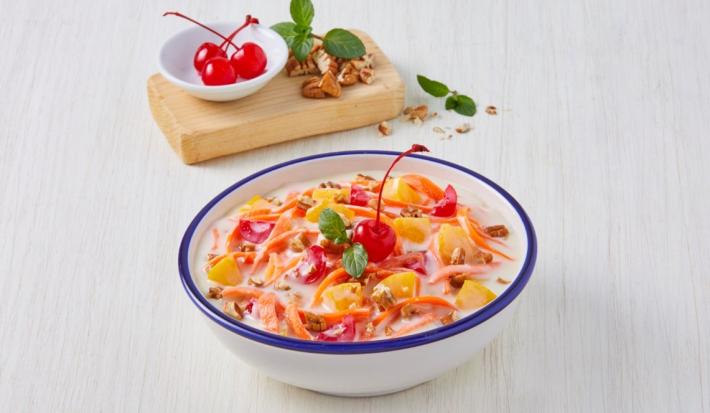 Ensalada de zanahoria con durazno Ensalada de zanahoria con durazno