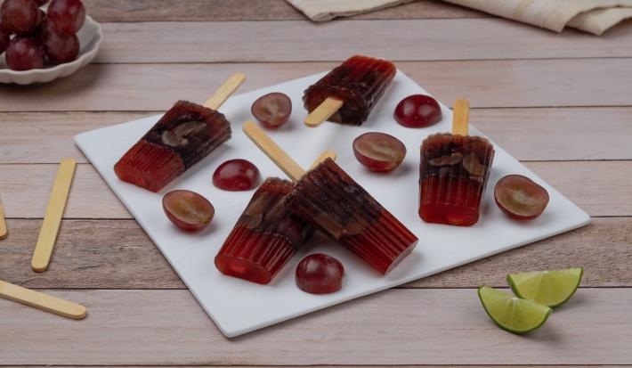 Paletas Heladas de Uva