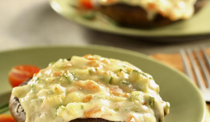 Hongos portobello rellenos